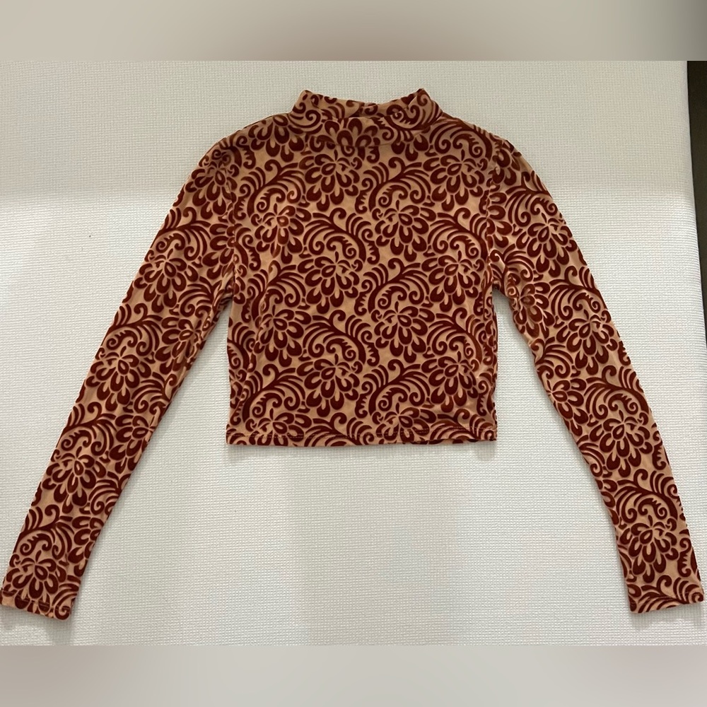 Milky Way Burt Orange Crop Top Size Medium - Picture 5 of 11